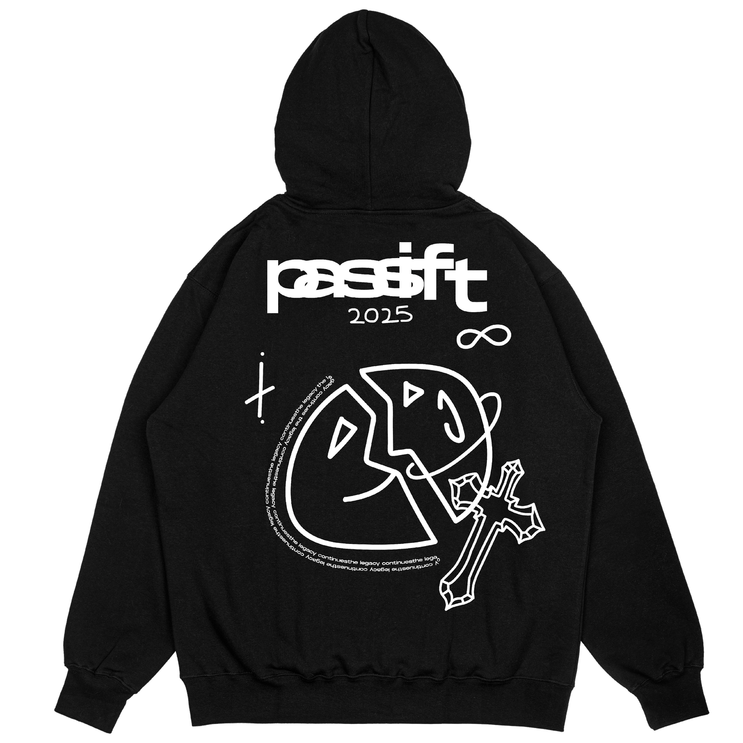 Two Faces Black Hoodie – Passift